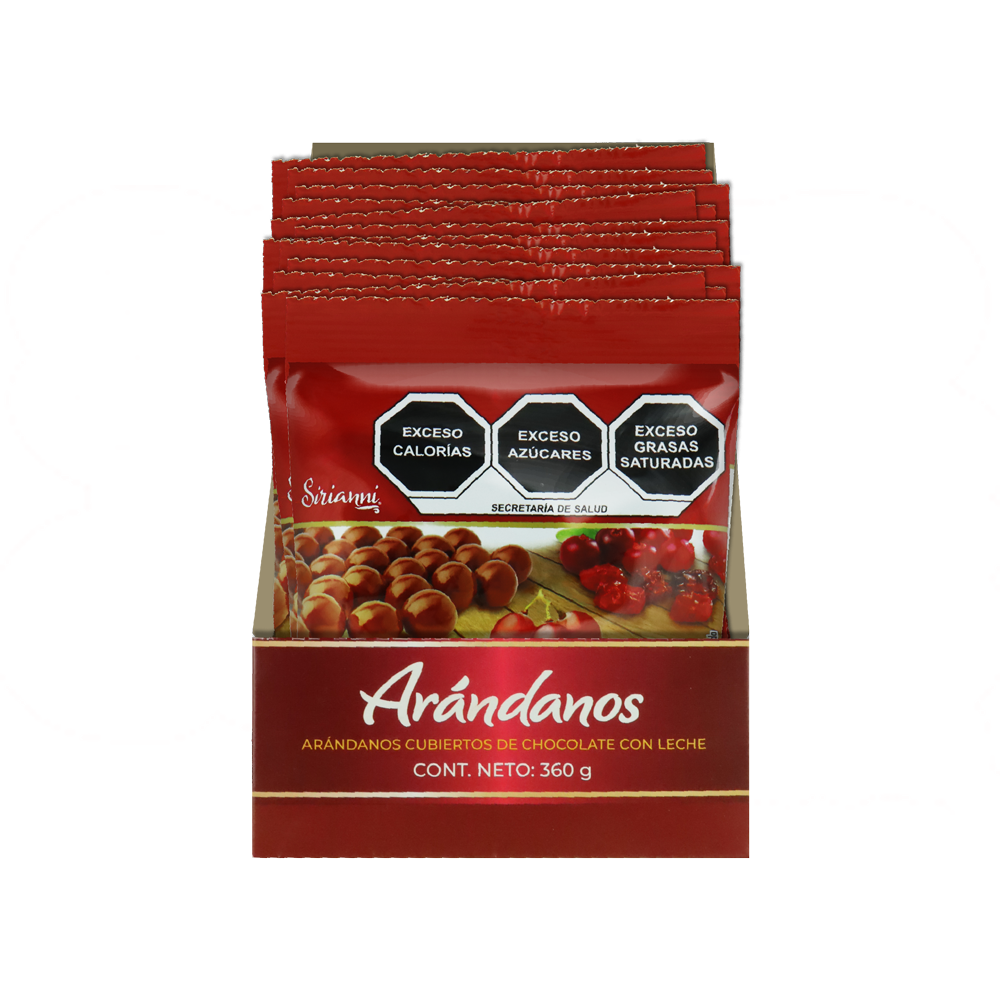 ARANDANOS C/CHOCOLATE 6/12/30GRS