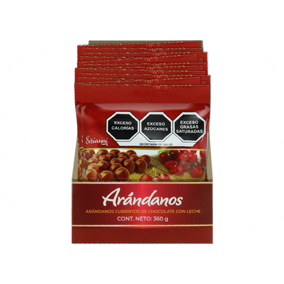 ARANDANOS C/CHOCOLATE 6/12/30GRS