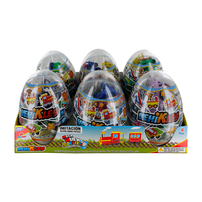 MEGA HUEVO VEHIKLES 12/6 PZS