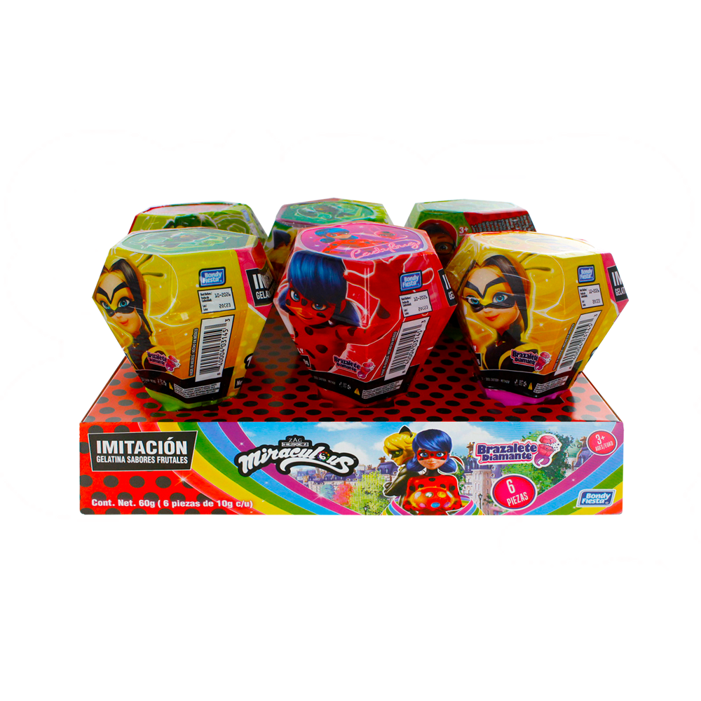 BRAZALETE DIAM MIRACULOUS 12/6