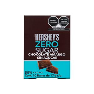 HERSHEY ZERO AZUCAR 17G 6/10