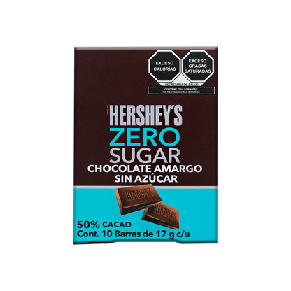HERSHEY ZERO AZUCAR 17G 6/10