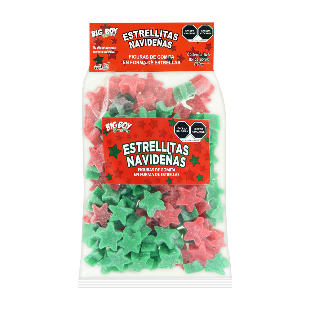 GOMITA ESTRELLA DE NAVIDAD 10/750GRS