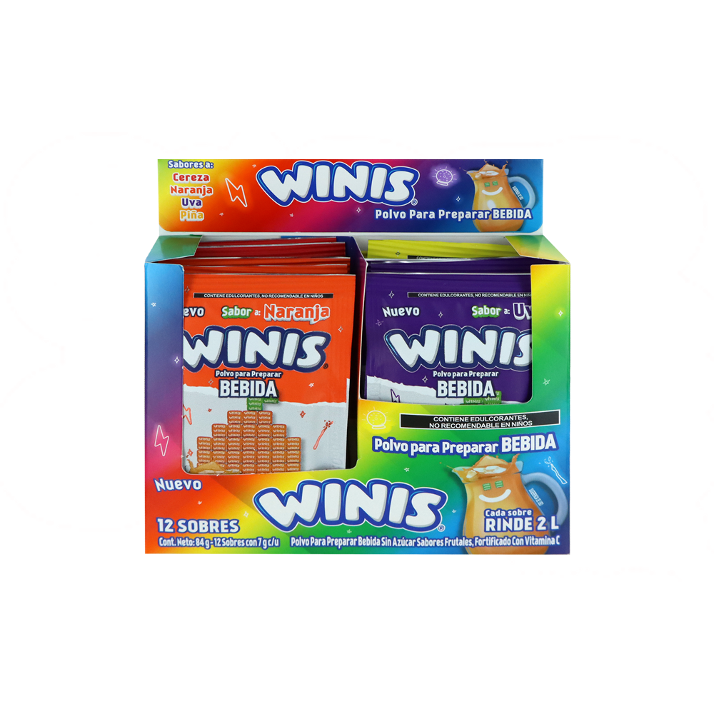WINIS POLVO BEBIDA 12/12PZA
