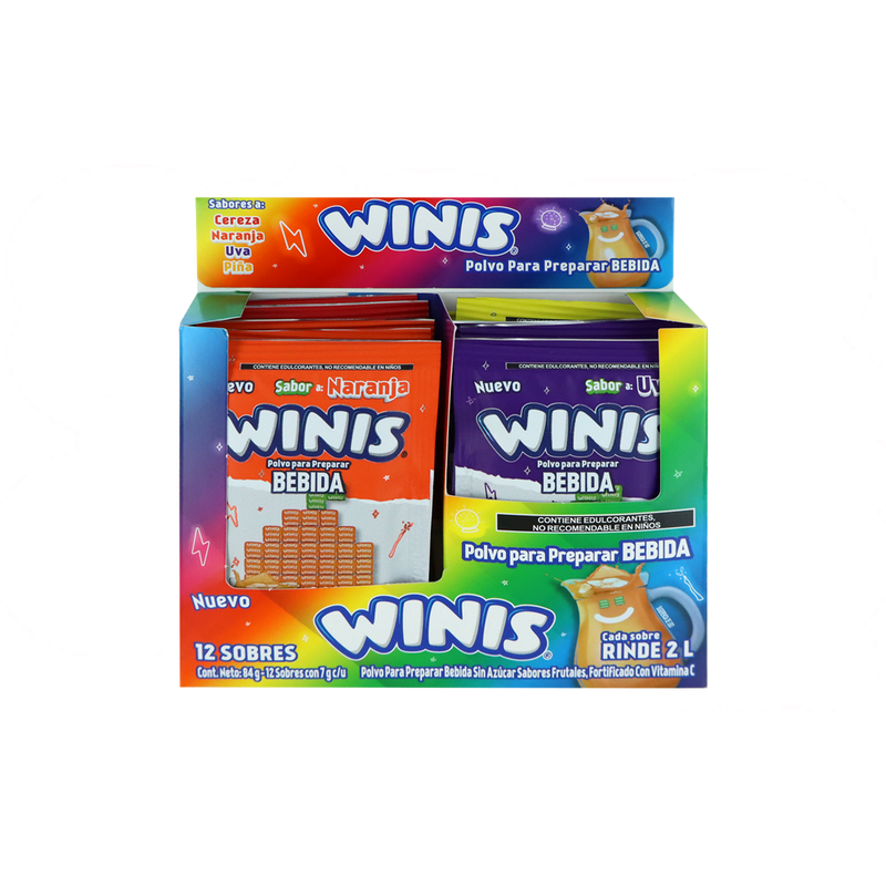 WINIS POLVO BEBIDA 12/12PZA