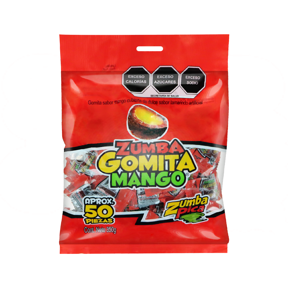 ZUMBA GOMITA MANGO 24/50PZA