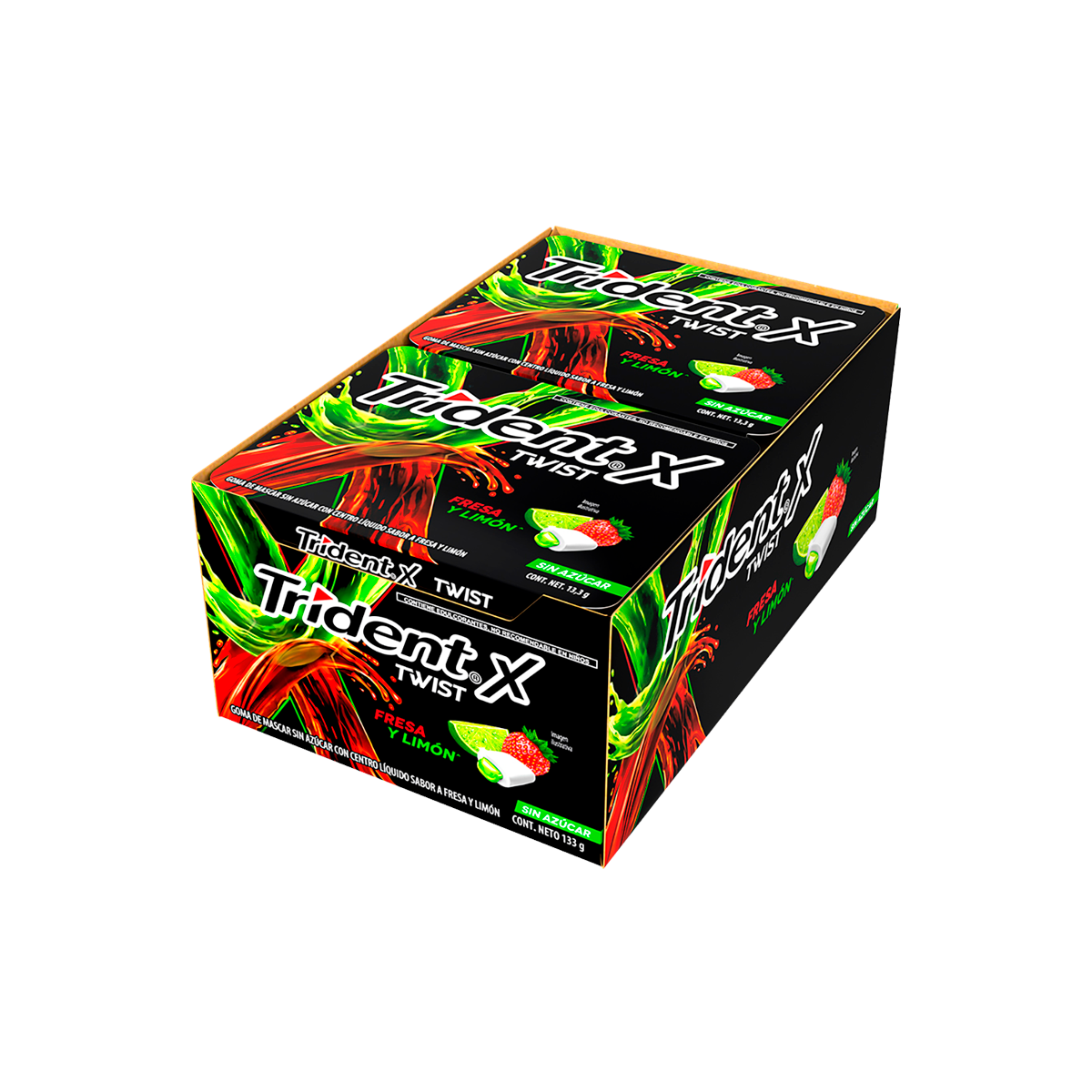 XXXTRIDENT TWIST 7´S FRESA/LIMÓN 24/10