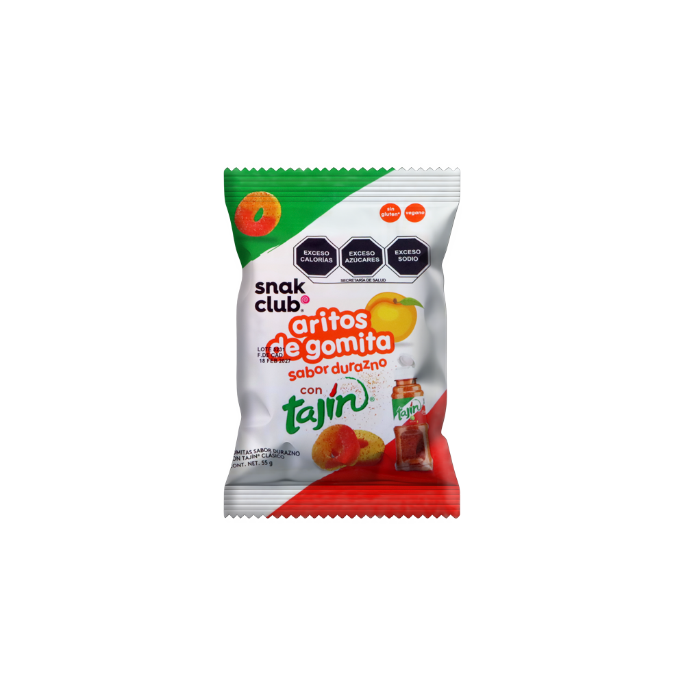 SC TAJIN ARITOS DURAZNO 12/55 GRS