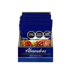 ALMENDRA C/CHOCOLATE 6/12/30 GRS