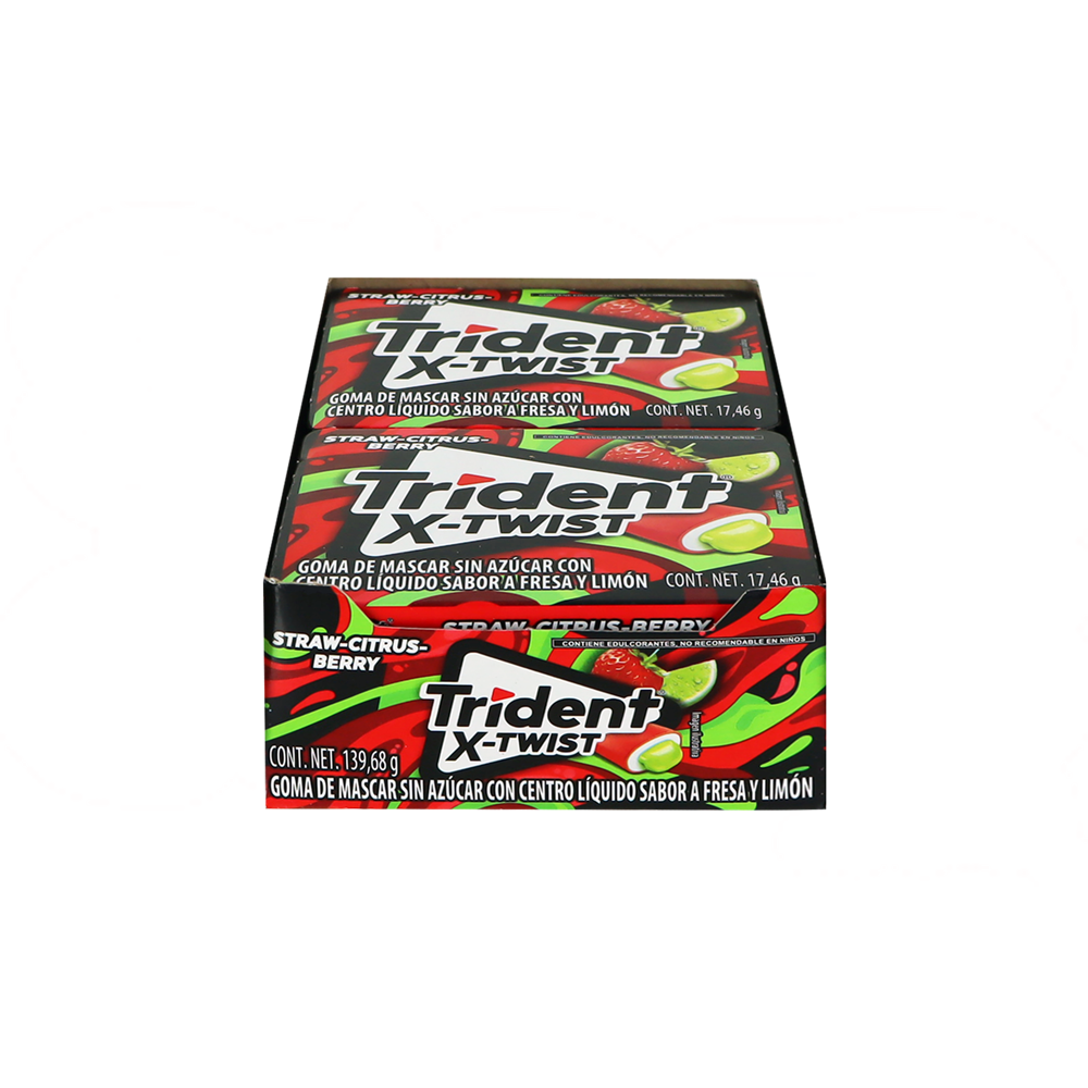 TRIDENT X TWIST FRESA LIMON 18/8