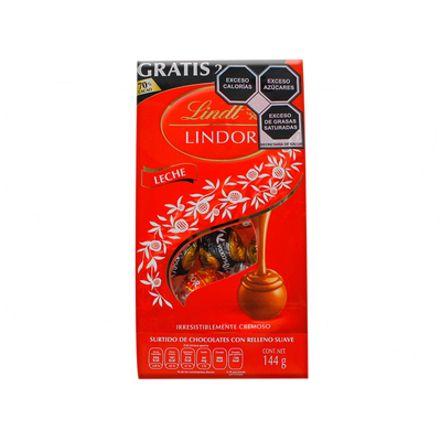 LINDOR BOLSA LECHE 12/120 G