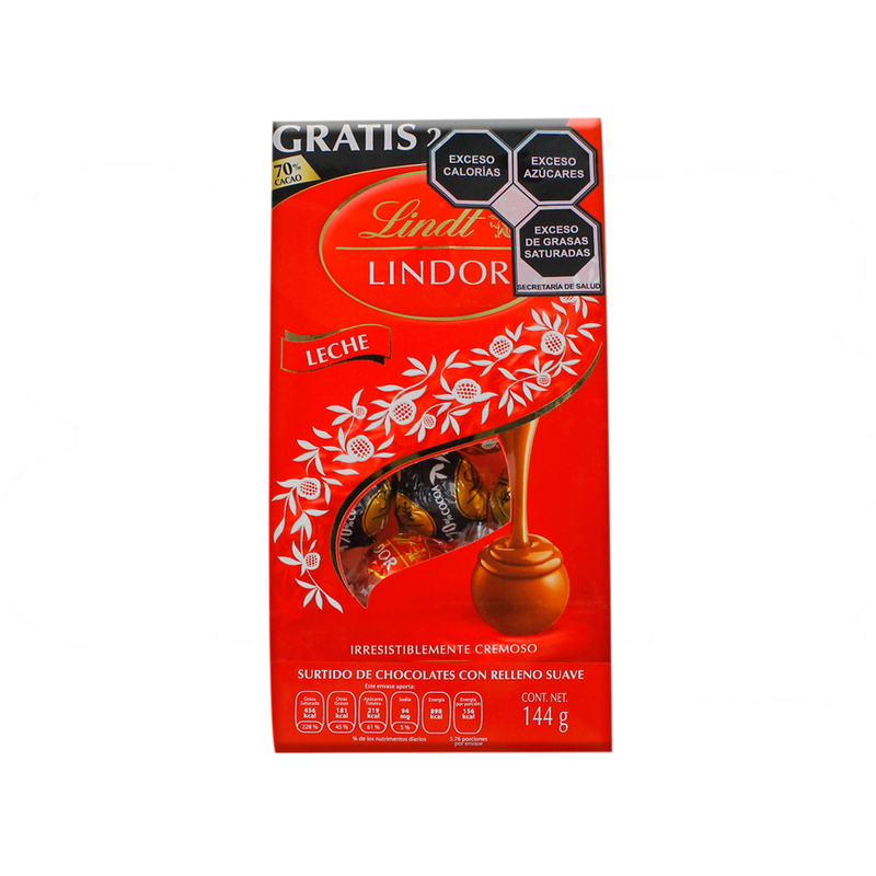 LINDOR BOLSA LECHE 12/120 G