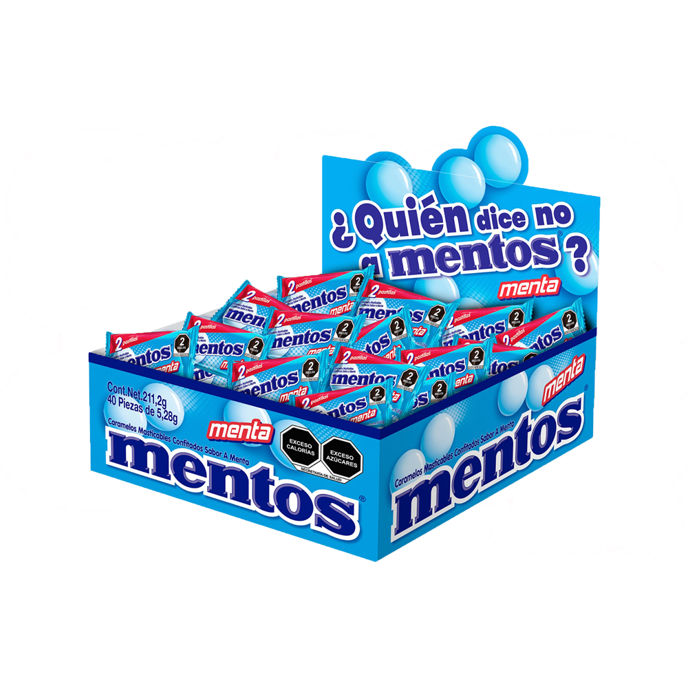 MENTOS BIPIEZA MENTA 10/40
