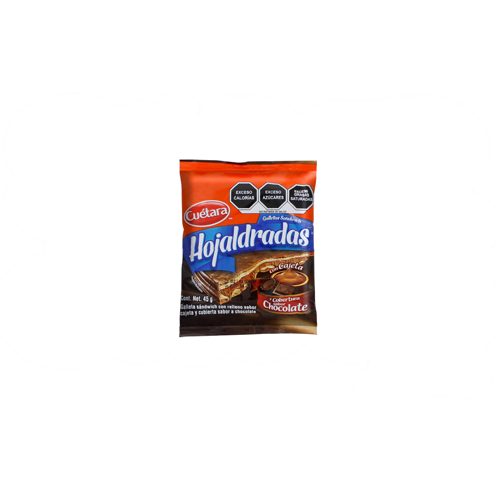 HOJALDRADA CAJETA CHOC 45G C/100