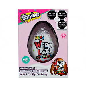 MEGA H CHOC SHOPKINS 12/80 GRS