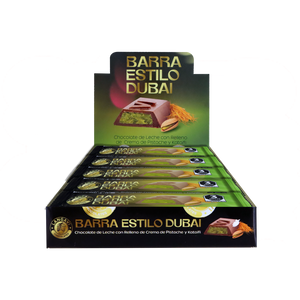 BARRA DE CHOCOLATE  ESTILO DUBAI 14/10PZ