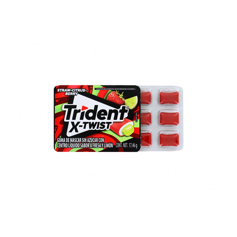 TRIDENT X TWIST FRESA LIMON 18/8
