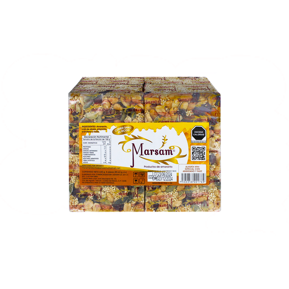 ALEG MINI ARANDANO NUEZ 12/8