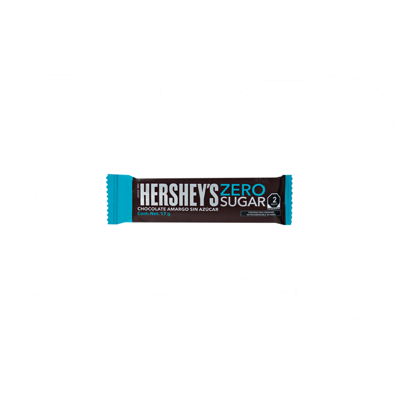 HERSHEY ZERO AZUCAR 17G 6/10