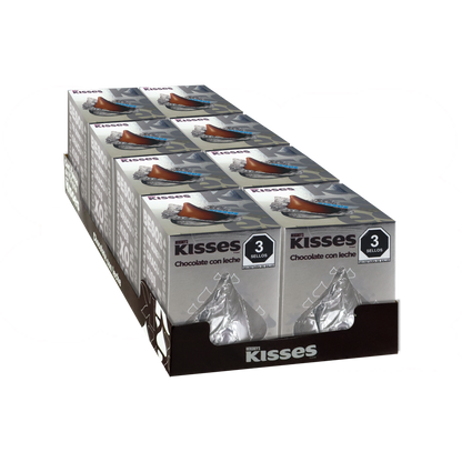 KISSES JR LECHE 4/8PZA