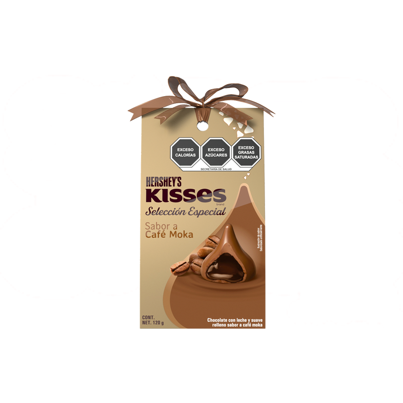 KISSES SEL ESP CAFE MOKA 6/120 GRS